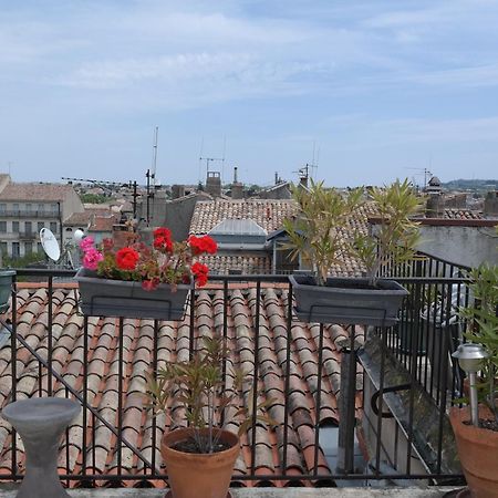 Penthouse Apartment Overlooking Place Carnot Carcassonne Ngoại thất bức ảnh